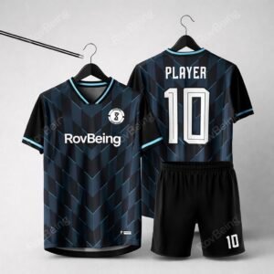 RovBeing Midnight Chevron Soccer Kit – Premium Custom Uniform