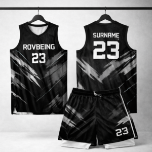 rovbeing-black-grey-strike-basketball-kit-custom-jersey-shorts-set